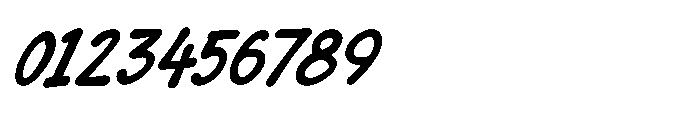 Sketch Tags Oblique Font OTHER CHARS