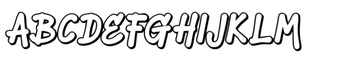 Sketch Tags Outline Font UPPERCASE