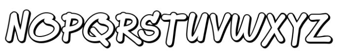 Sketch Tags Outline Font UPPERCASE