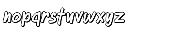 Sketch Tags Outline Font LOWERCASE