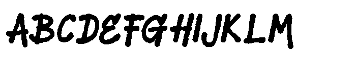 Sketch Tags Rough Font UPPERCASE