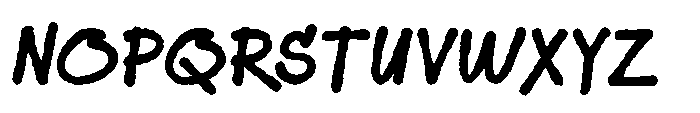 Sketch Tags Rough Font UPPERCASE