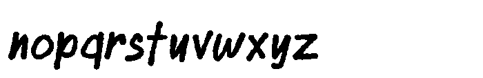 Sketch Tags Rough Font LOWERCASE