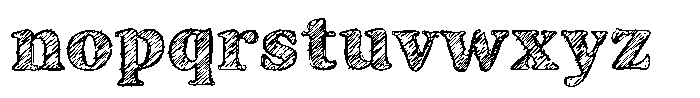 Sketchin Regular Font LOWERCASE