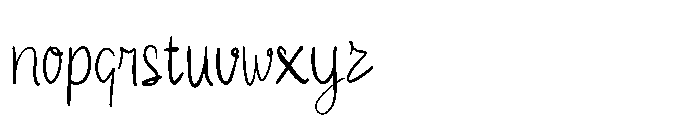 Sketchy Charm Font LOWERCASE