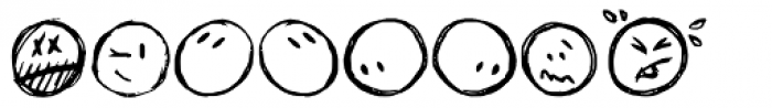 Sketchy Smiley Font LOWERCASE
