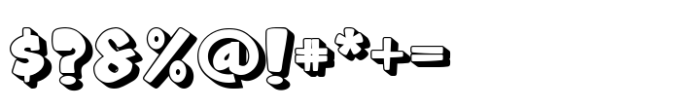 Skiddy Tons 3d Font Shadow Font OTHER CHARS