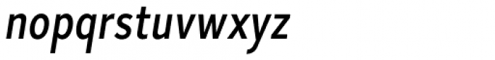 Skie Condensed Medium Italic Font LOWERCASE