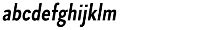 Skie Condensed Semi Bold Italic Font LOWERCASE