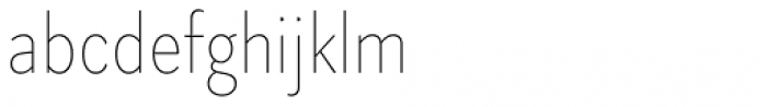 Skie Condensed Thin Font LOWERCASE