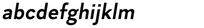 Skie Semi Bold Italic Font LOWERCASE