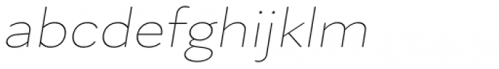 Skie Wide Thin Italic Font LOWERCASE