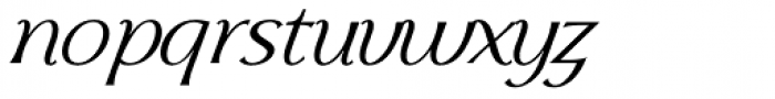 Skiff Thin Italic Font LOWERCASE