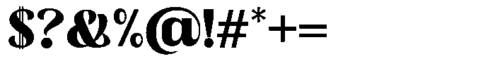 Skinno Black Font OTHER CHARS