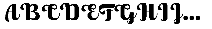 Skinno Black Font UPPERCASE