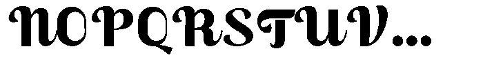 Skinno Black Font UPPERCASE