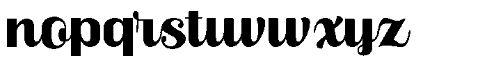 Skinno Black Font LOWERCASE