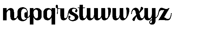 Skinno Bold Font LOWERCASE