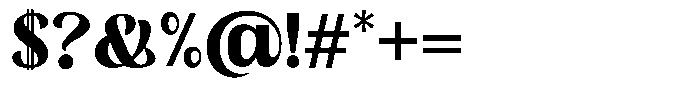 Skinno Extra Bold Font OTHER CHARS