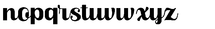 Skinno Extra Bold Font LOWERCASE