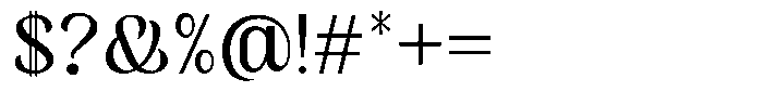 Skinno Extra Light Font OTHER CHARS