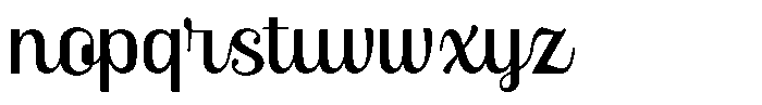 Skinno Light Font LOWERCASE