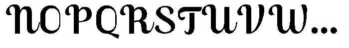 Skinno Medium Font UPPERCASE