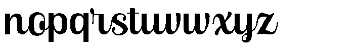 Skinno Medium Font LOWERCASE
