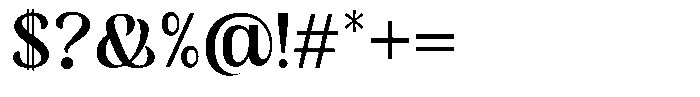 Skinno Regular Font OTHER CHARS