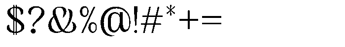 Skinno Thin Font OTHER CHARS