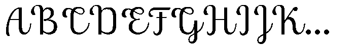 Skinno Thin Font UPPERCASE