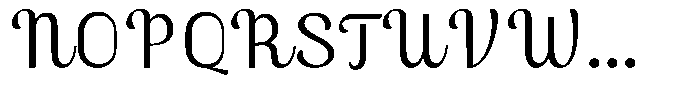 Skinno Thin Font UPPERCASE