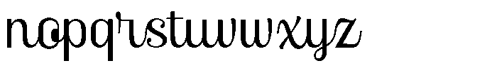 Skinno Thin Font LOWERCASE