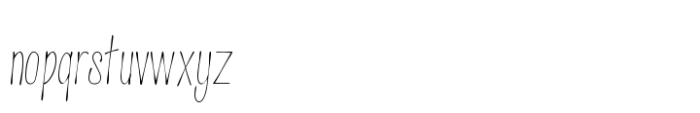 Skinny Ink Light Font LOWERCASE