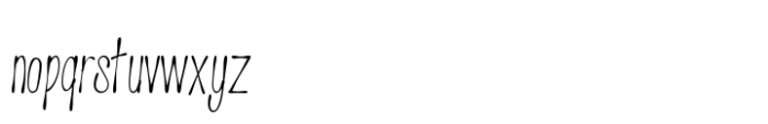 Skinny Ink Regular Font LOWERCASE