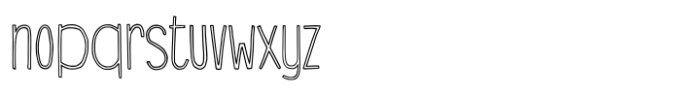 Skinnypop Outline Font LOWERCASE