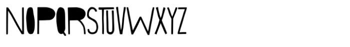 Skinnypop Regular Font UPPERCASE
