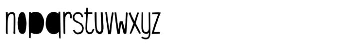 Skinnypop Regular Font LOWERCASE