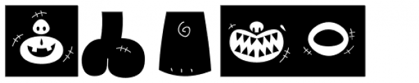 Skippie Monster Halloween Font LOWERCASE