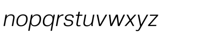 Skipton Light Italic Font LOWERCASE
