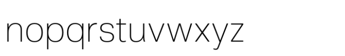 Skipton Thin Font LOWERCASE