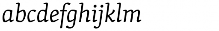 Skolar Latin Light Italic Font LOWERCASE