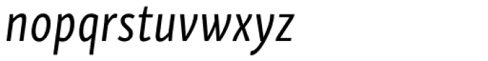 Skolar Sans PE Compressed Italic Font LOWERCASE