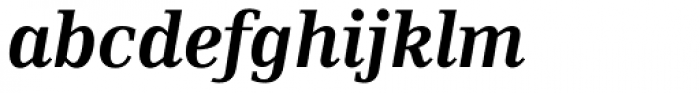 Skopex Serif Bold Italic Font LOWERCASE
