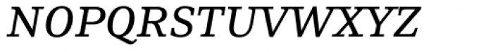 Skopex Serif Italic Caps Font LOWERCASE