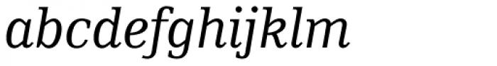 Skopex Serif Italic Font LOWERCASE