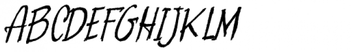 Skratchbook Italic Font UPPERCASE