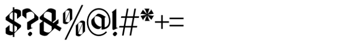 Skrigex Gothic Font OTHER CHARS