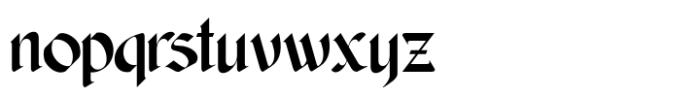 Skrigex Gothic Font LOWERCASE