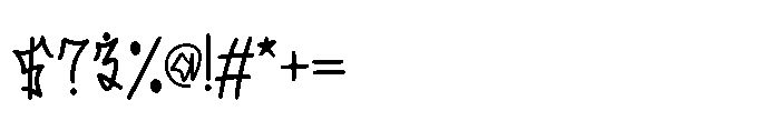 Skulk Stroke Font OTHER CHARS